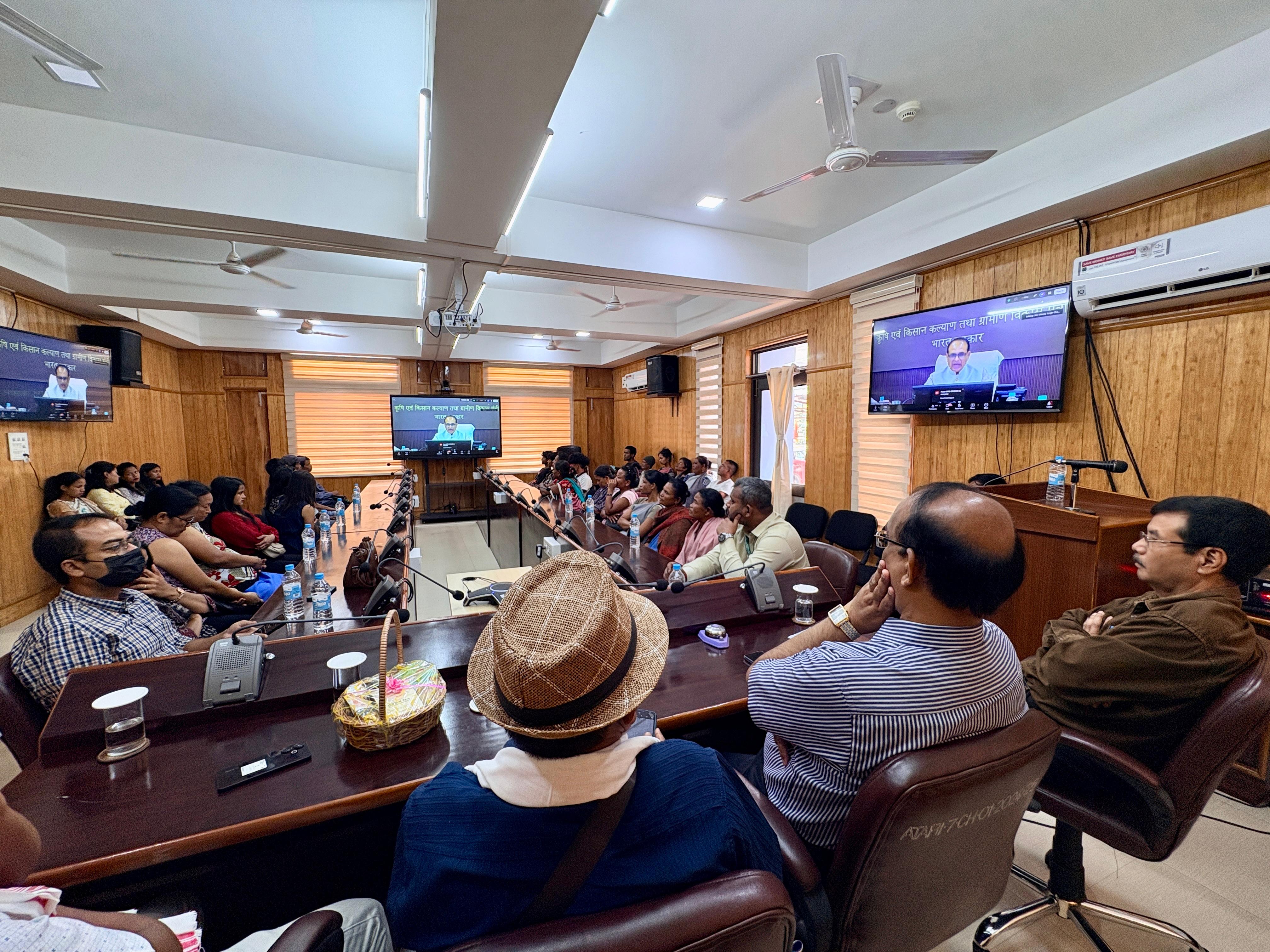 Hon'ble Union Minister of Agriculture and Farmers Welfare Shri Shivraj Singh Chouhan addressed senior officials and farmers accross ICAR institutes and KVK on 13th September 2026.